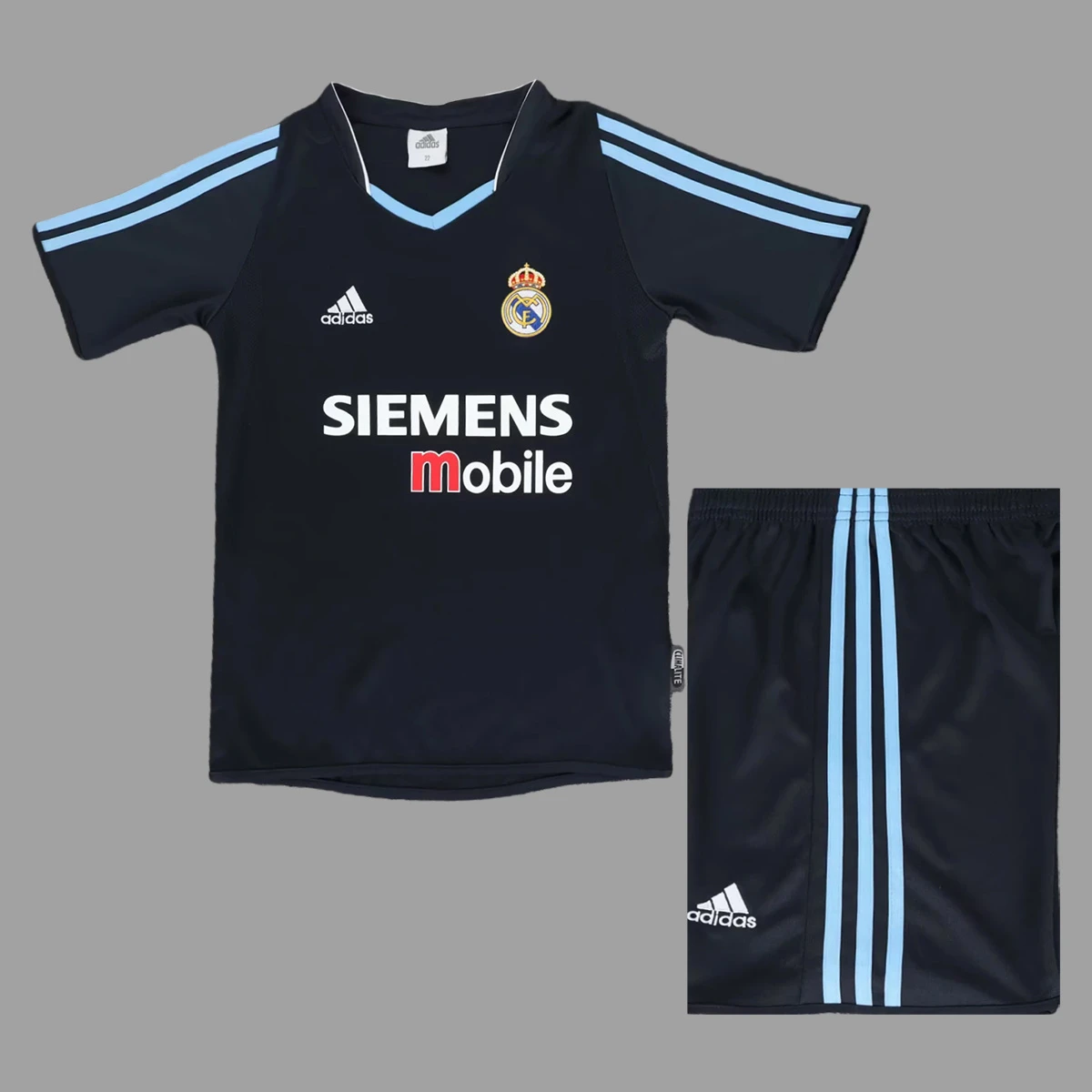 03/04 Real Madrid Away Kids Retro Soccer Jersey Size 16-28