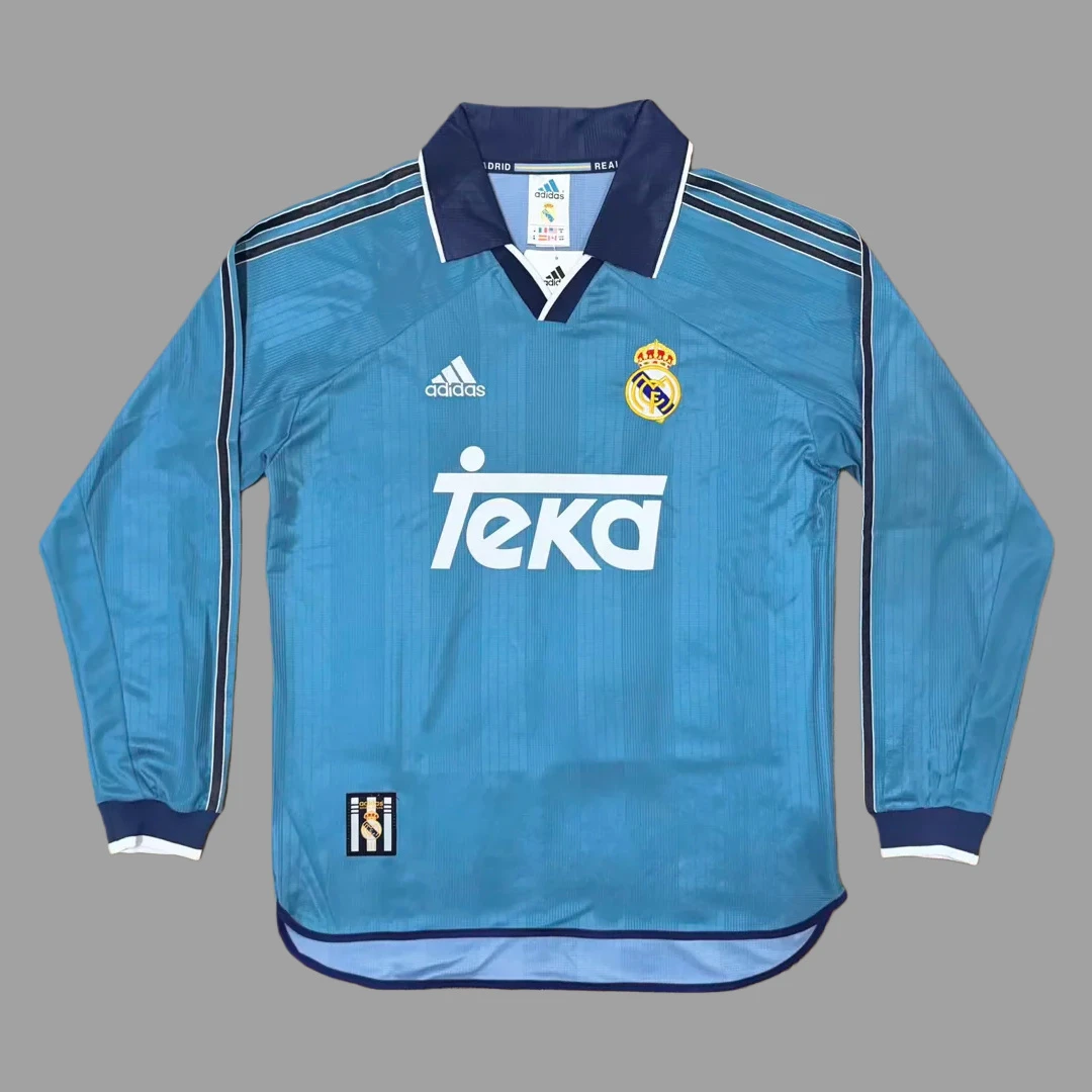 99/01 Real Madrid Third Long Sleeve Retro Soccer Jersey