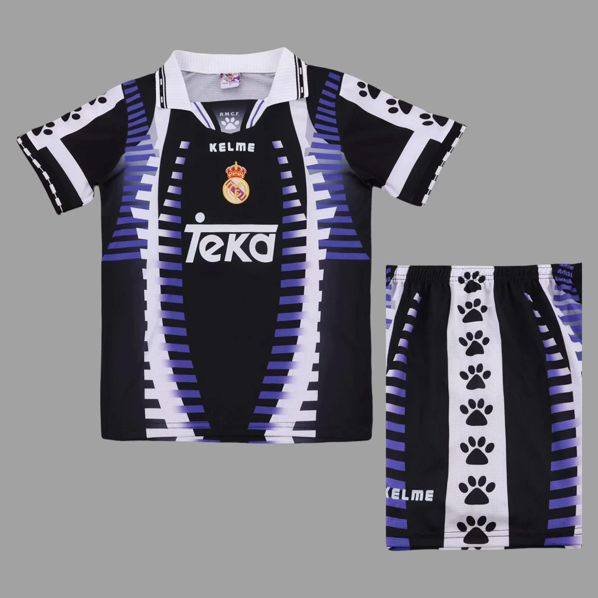 97/98 Real Madrid Third Kids Retro Soccer Jersey Size 16-28