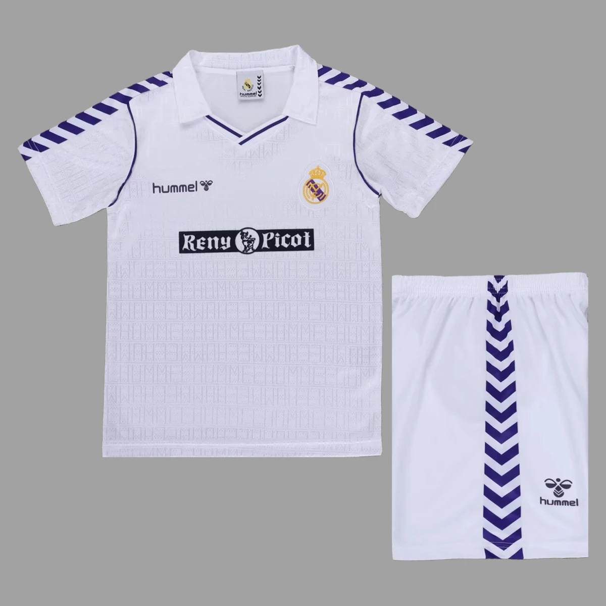 89/90 Real Madrid Home Kids Retro Soccer Jersey Size 16-28