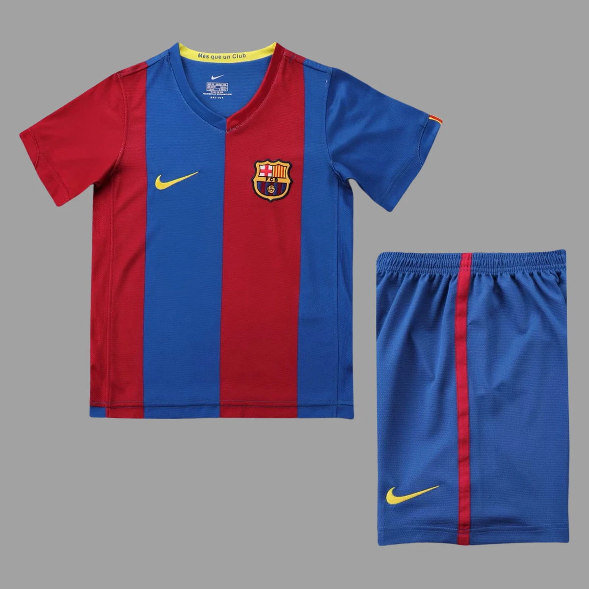 06/07 Barcelona Home Kids Retro Soccer Jersey Size 16-28