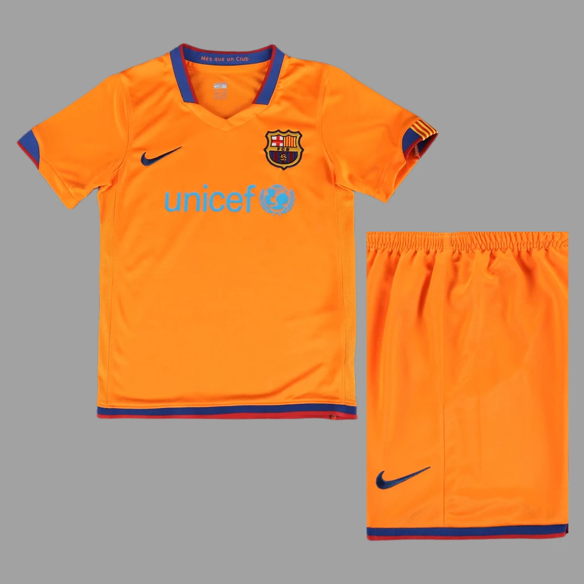 06/07 Barcelona Away Kids Retro Soccer Jersey Size 16-28