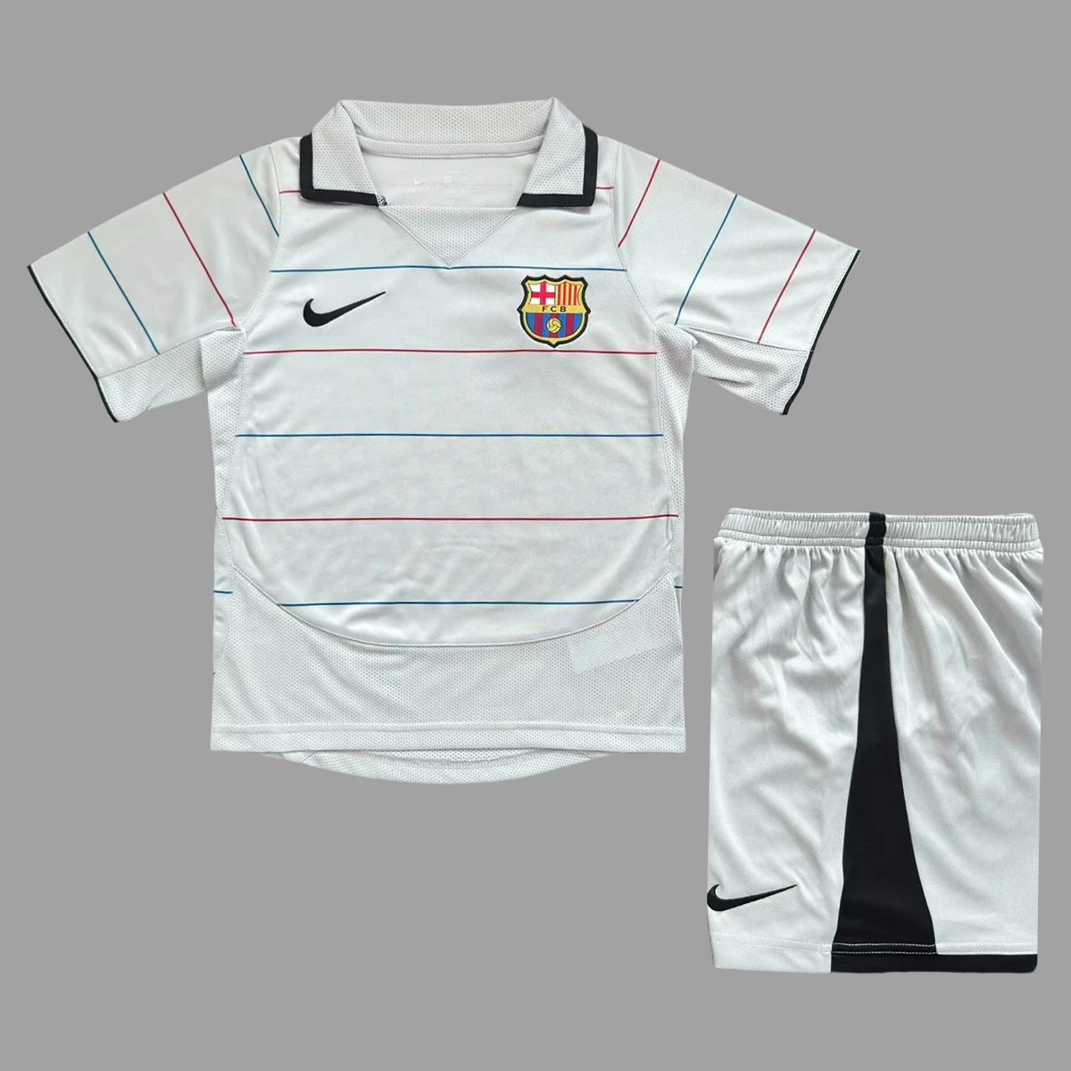 03/04 Barcelona Away Kids Retro Soccer Jersey Size 16-28