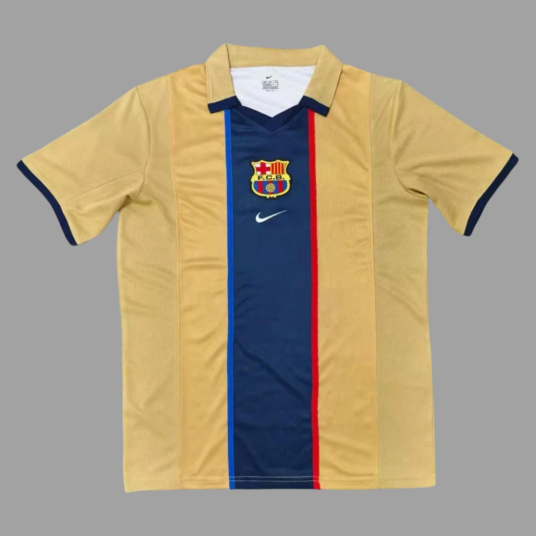 01/02 Barcelona Away Travis Scott Remark Soccer Jersey