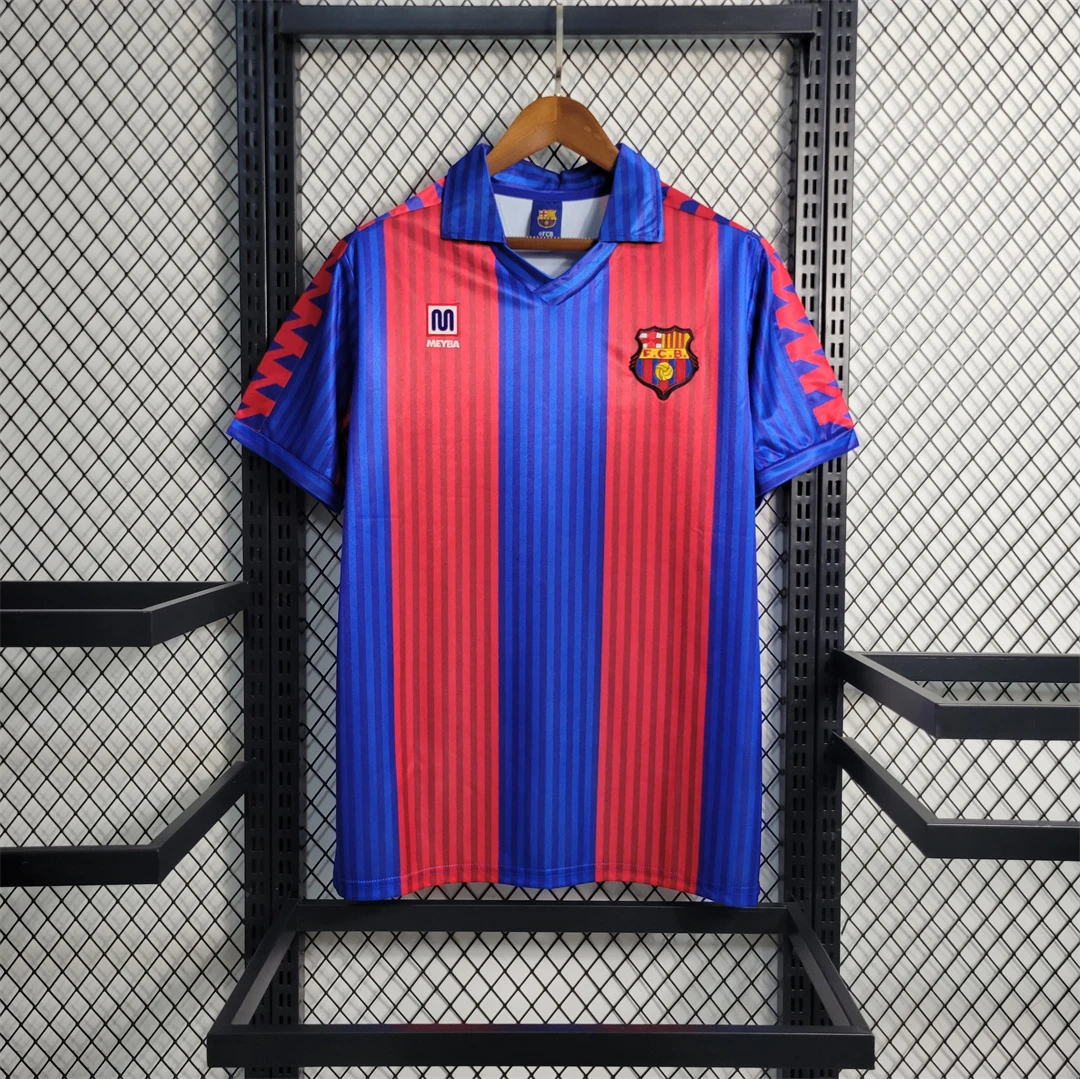 89/92 Barcelona Home Retro Soccer Jersey