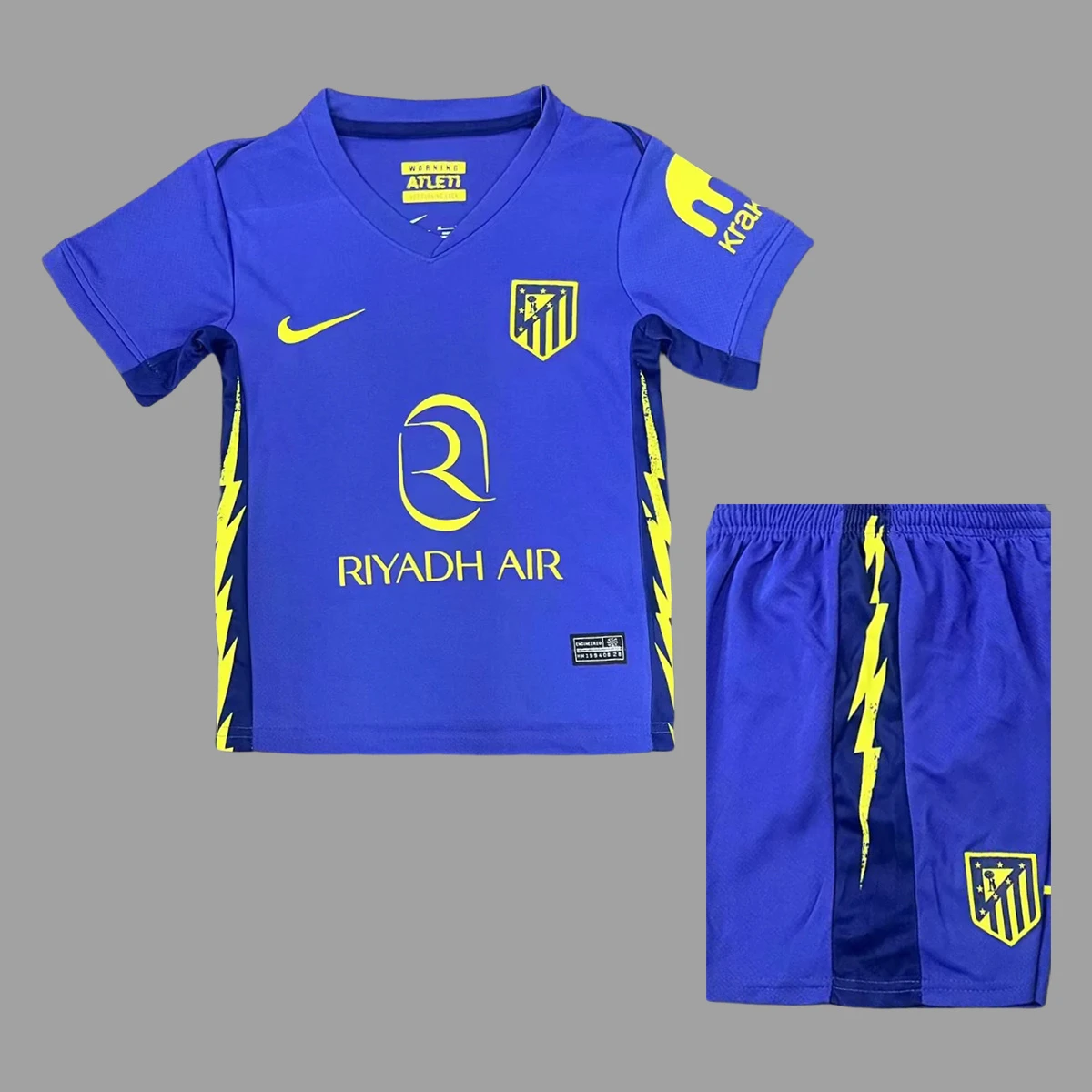 25/26 Atletico Madrid Away Kids Soccer Jersey Size 16-28
