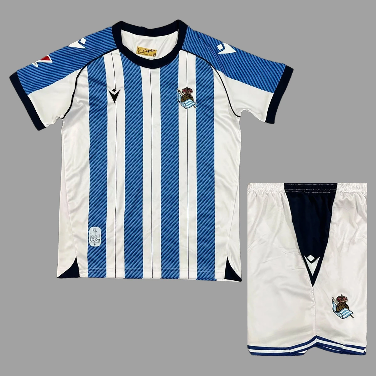 25/26 Real Sociedad Home Kids Soccer Jersey Size 16-28