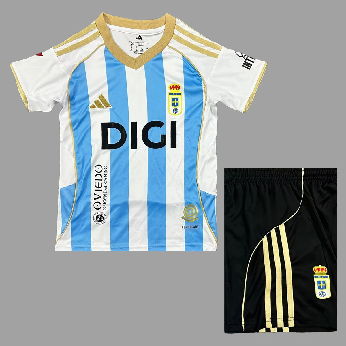 25/26 Real Oviedo Third Kids Soccer Jersey Size 16-28