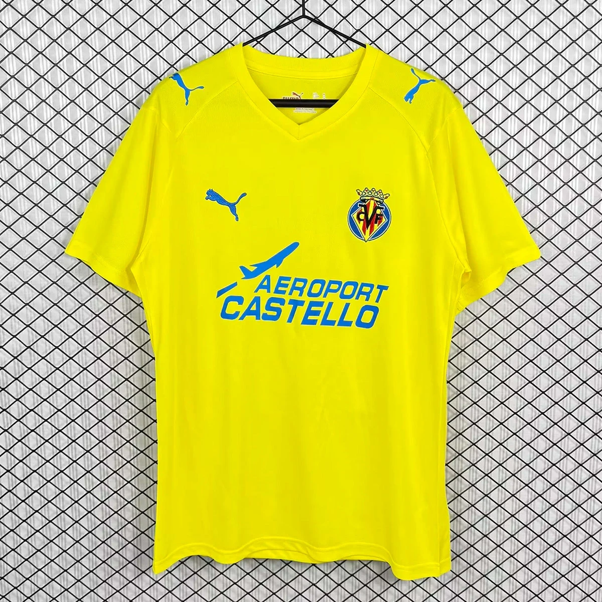 08/09 Villarreal Home Retro Soccer Jersey