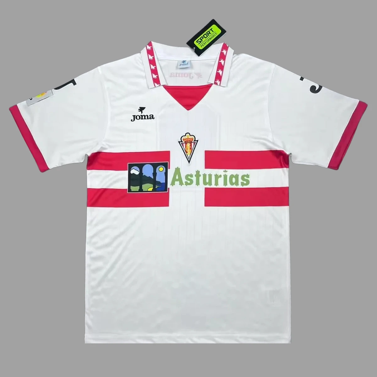 96/97 Sporting de Gijon Away Retro Soccer Jersey