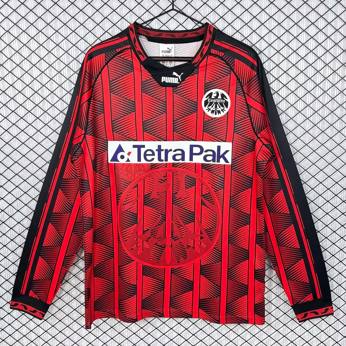 95/96 Frankfurt Home Long Sleeve Retro Soccer Jersey