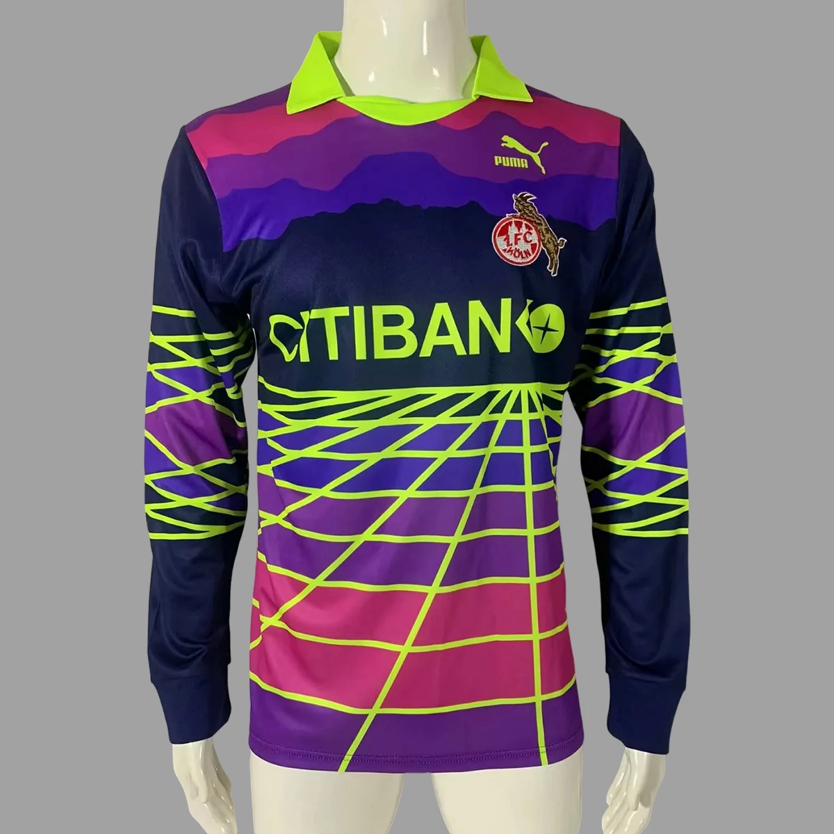 91/92 Koln Goalkeeper Long Sleeve Retro Soccer Jersey