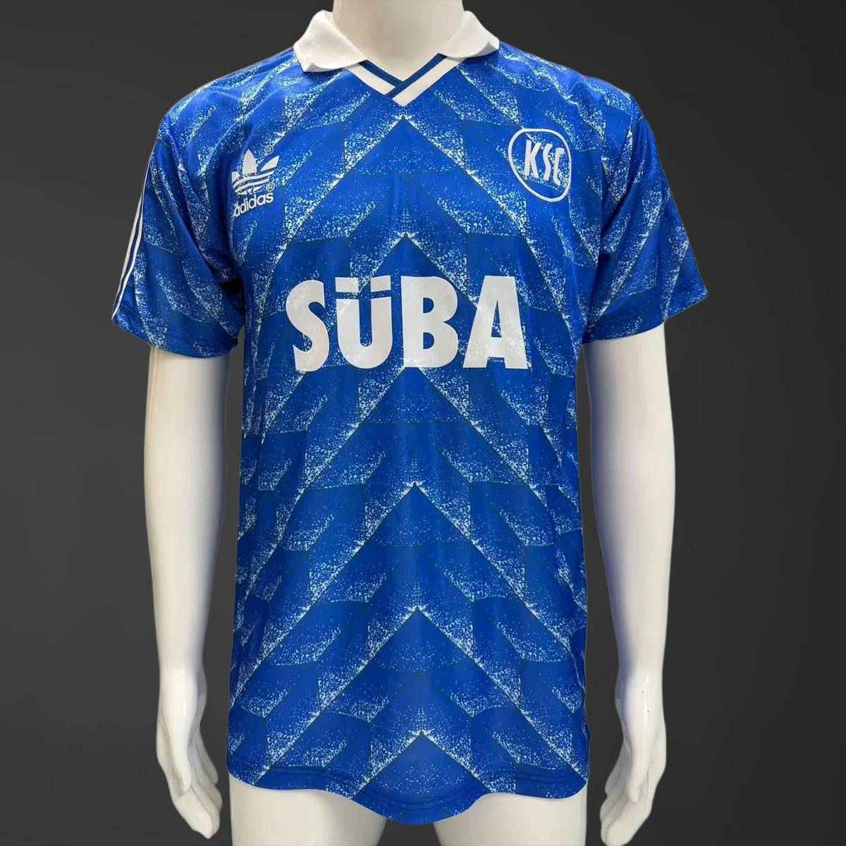 89/90 Karlsruher Away Retro Soccer Jersey