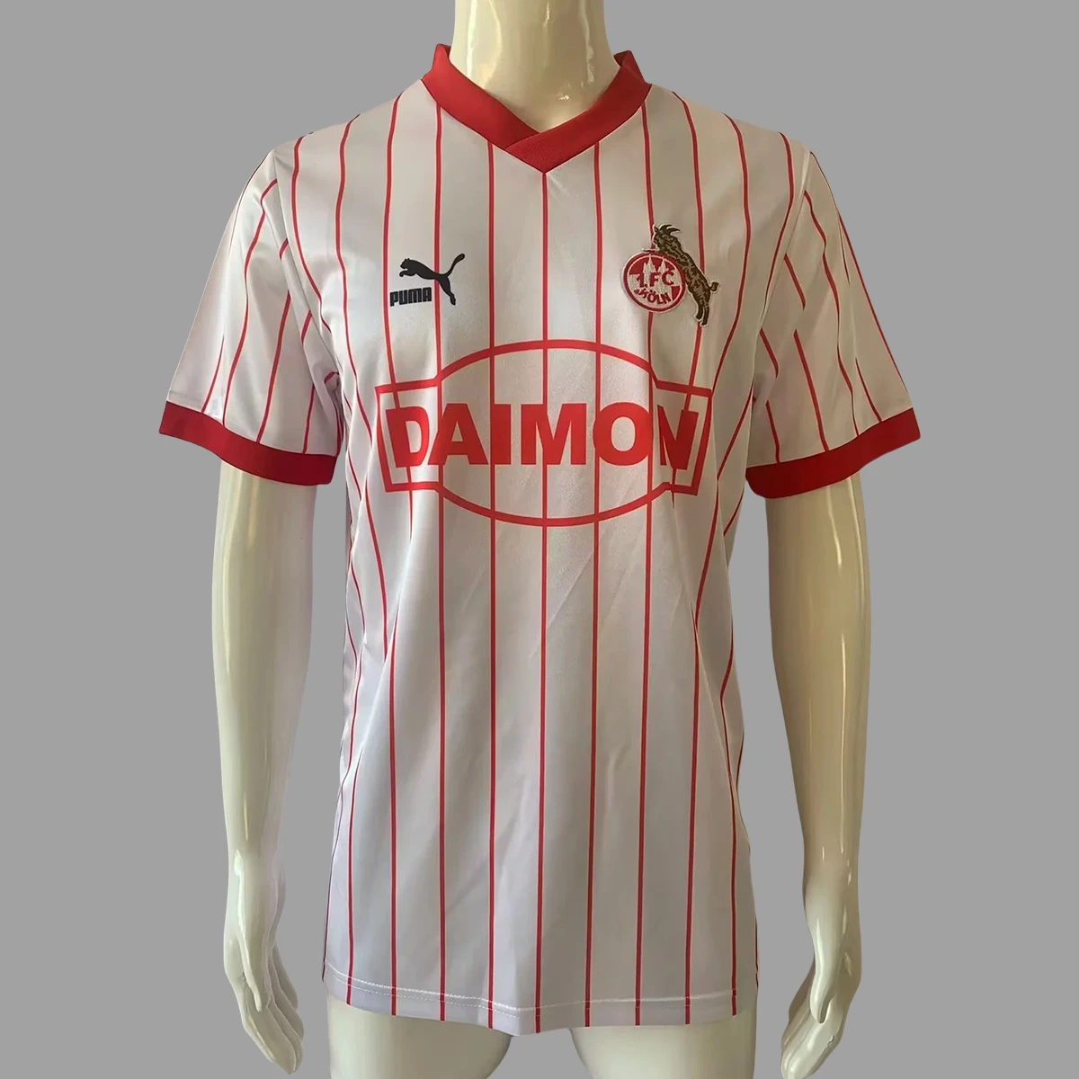 85/86 Koln Home Retro Soccer Jersey