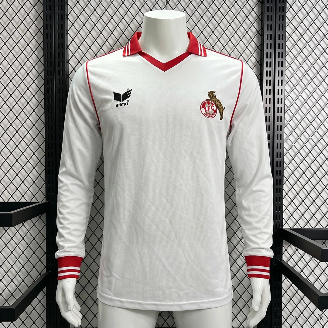 78/79 Koln Home Long Sleeve Retro Soccer Jersey