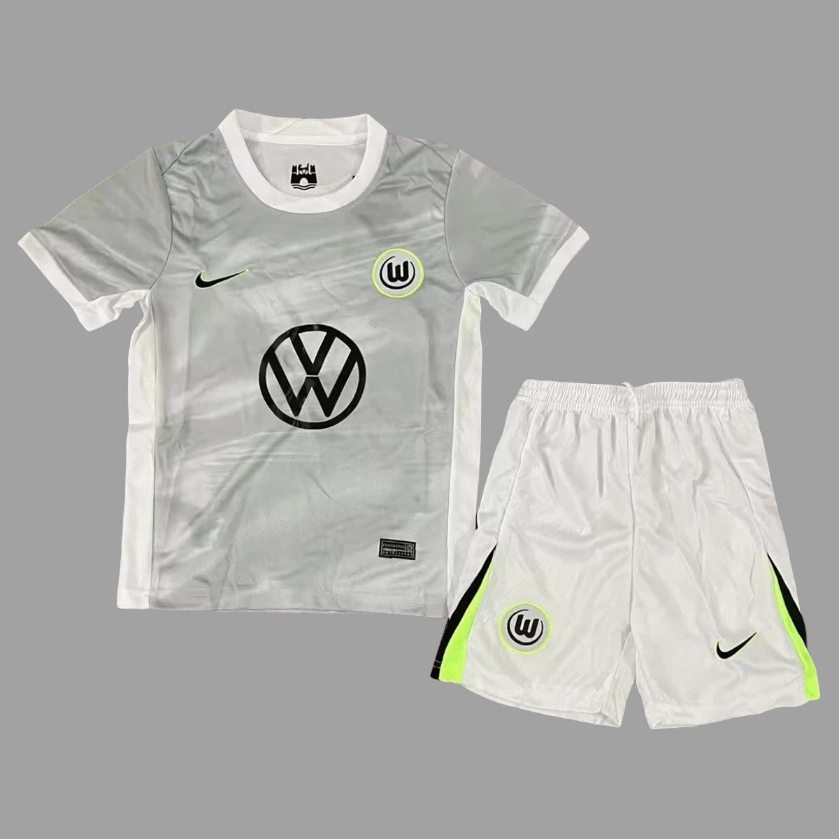 25/26 Wolfsburg Away Kids Soccer Jersey Size 16-28