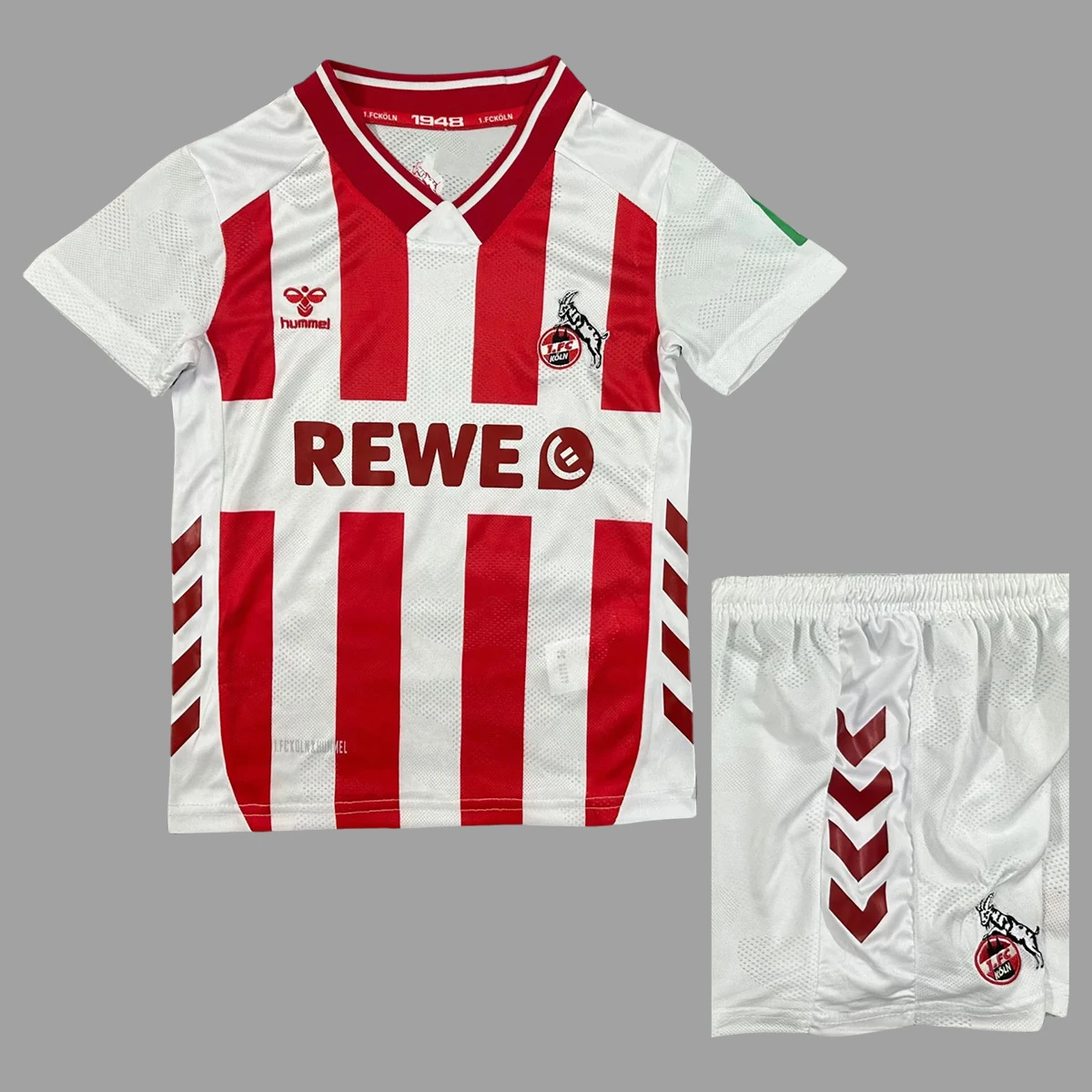 25/26 Koln Home Kids Soccer Jersey Size 16-28