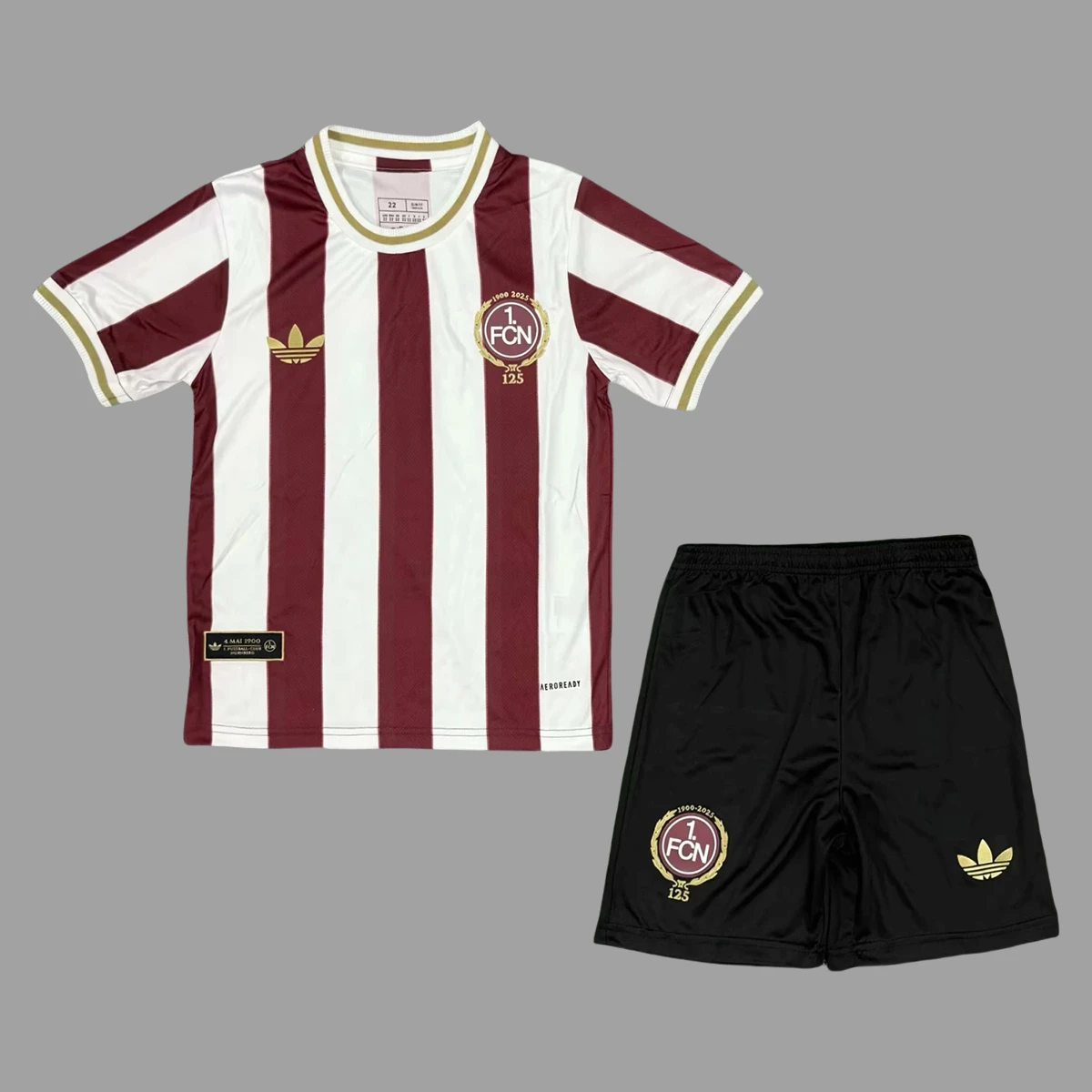 24/25 Nurnberg 125 Yeras Anniversary Kids Soccer Jersey Size 16-28