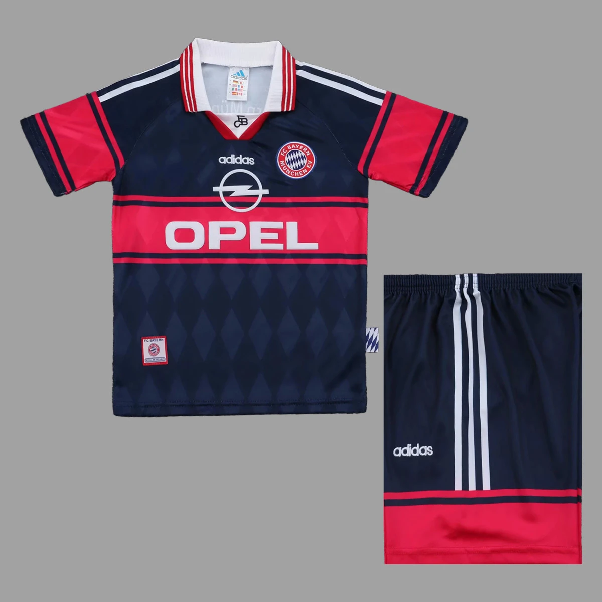 97/99 Bayern Munich Home Kids Retro Soccer Jersey Size 16-28