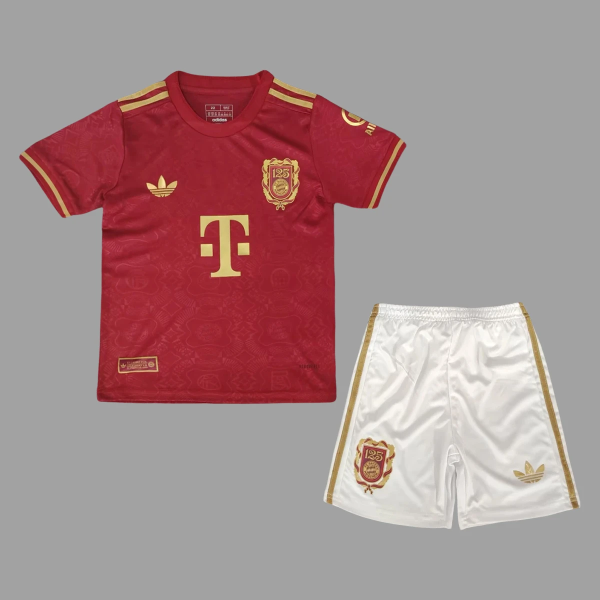 2025 Bayern Munich 125 Years Anniversary Kids Soccer Jersey Size 16-28