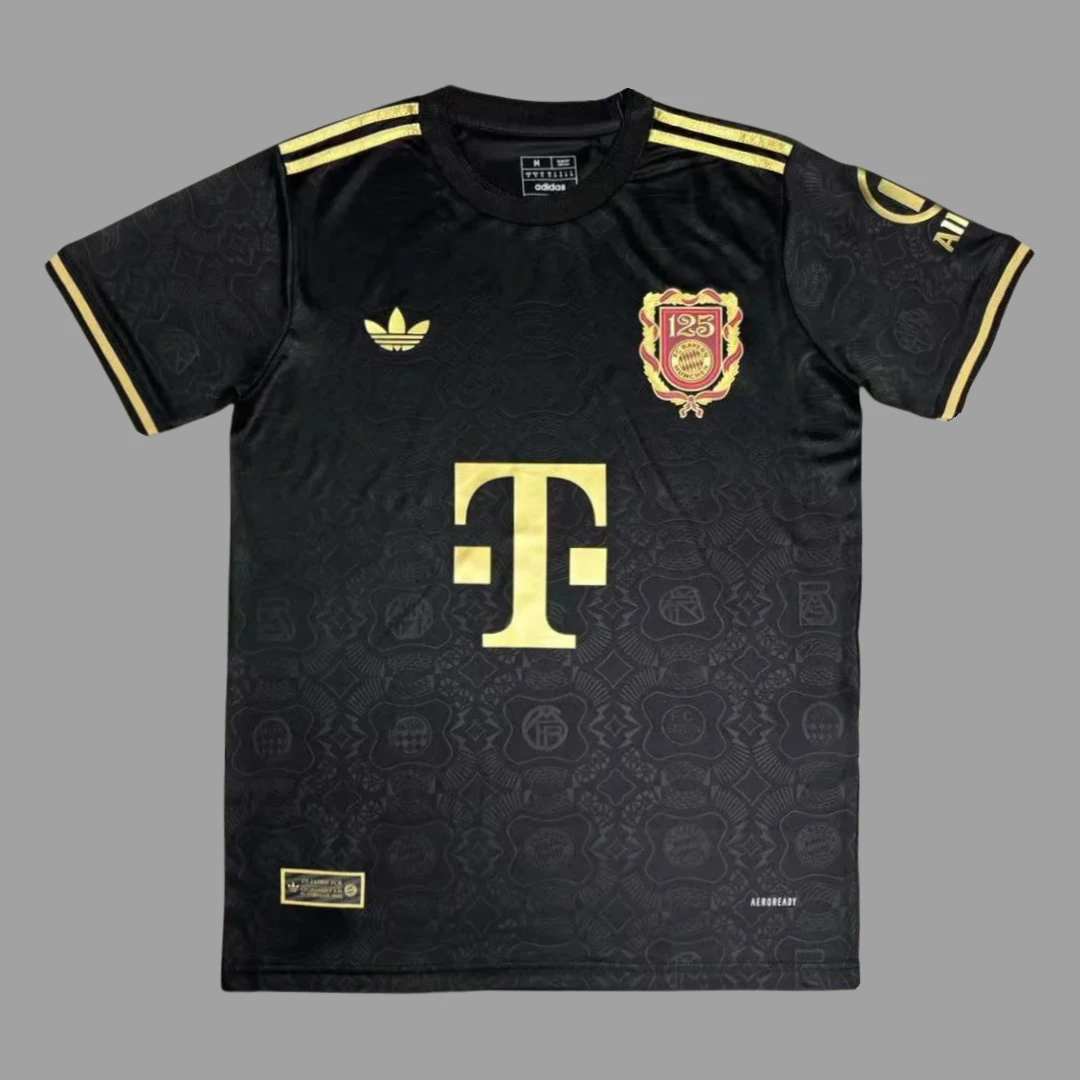 2025 Bayern Munich 125 Years Anniversary Black Soccer Jersey