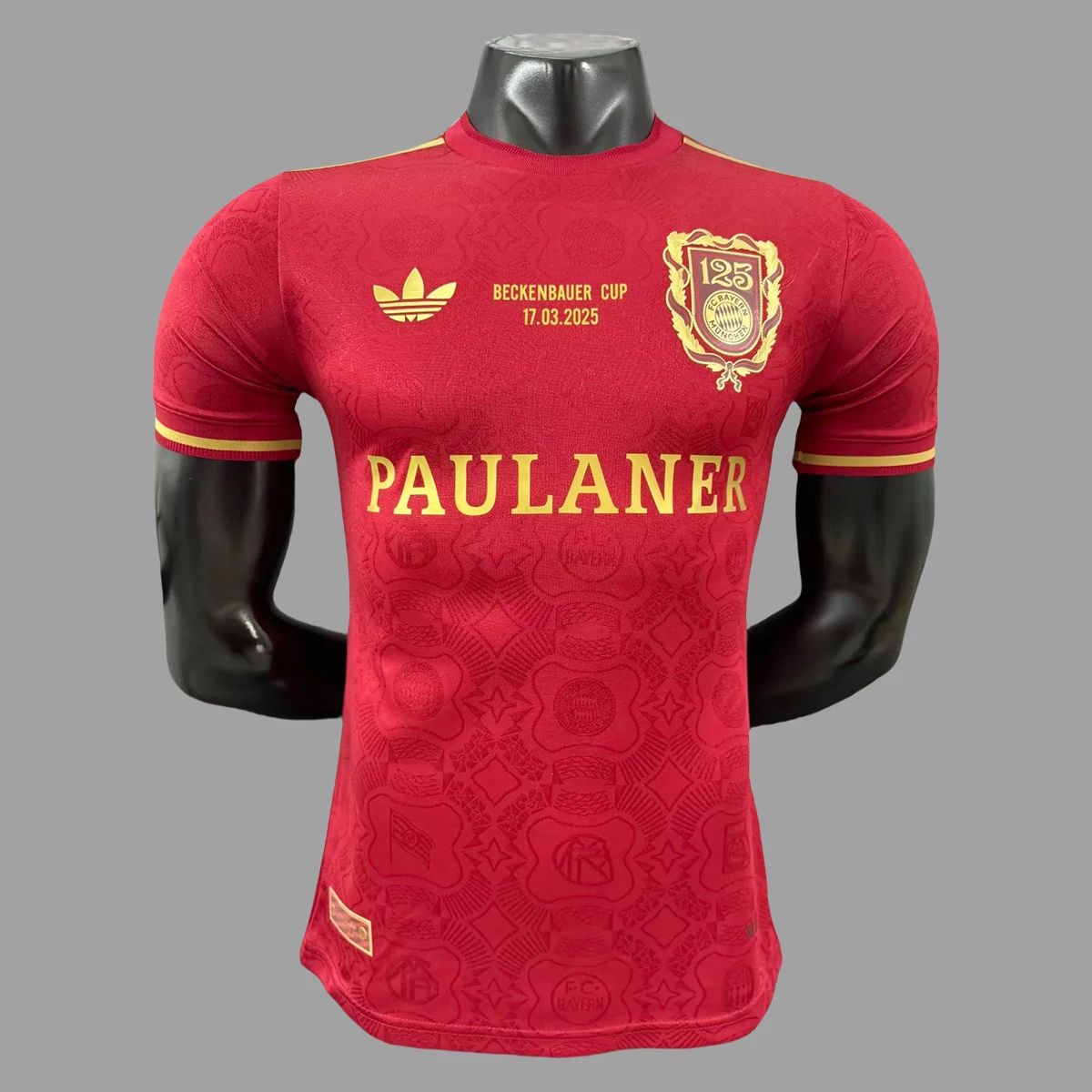 2025 Bayern Munich 125 Years Anniversary Beckenbauer Player Version Soccer Jersey