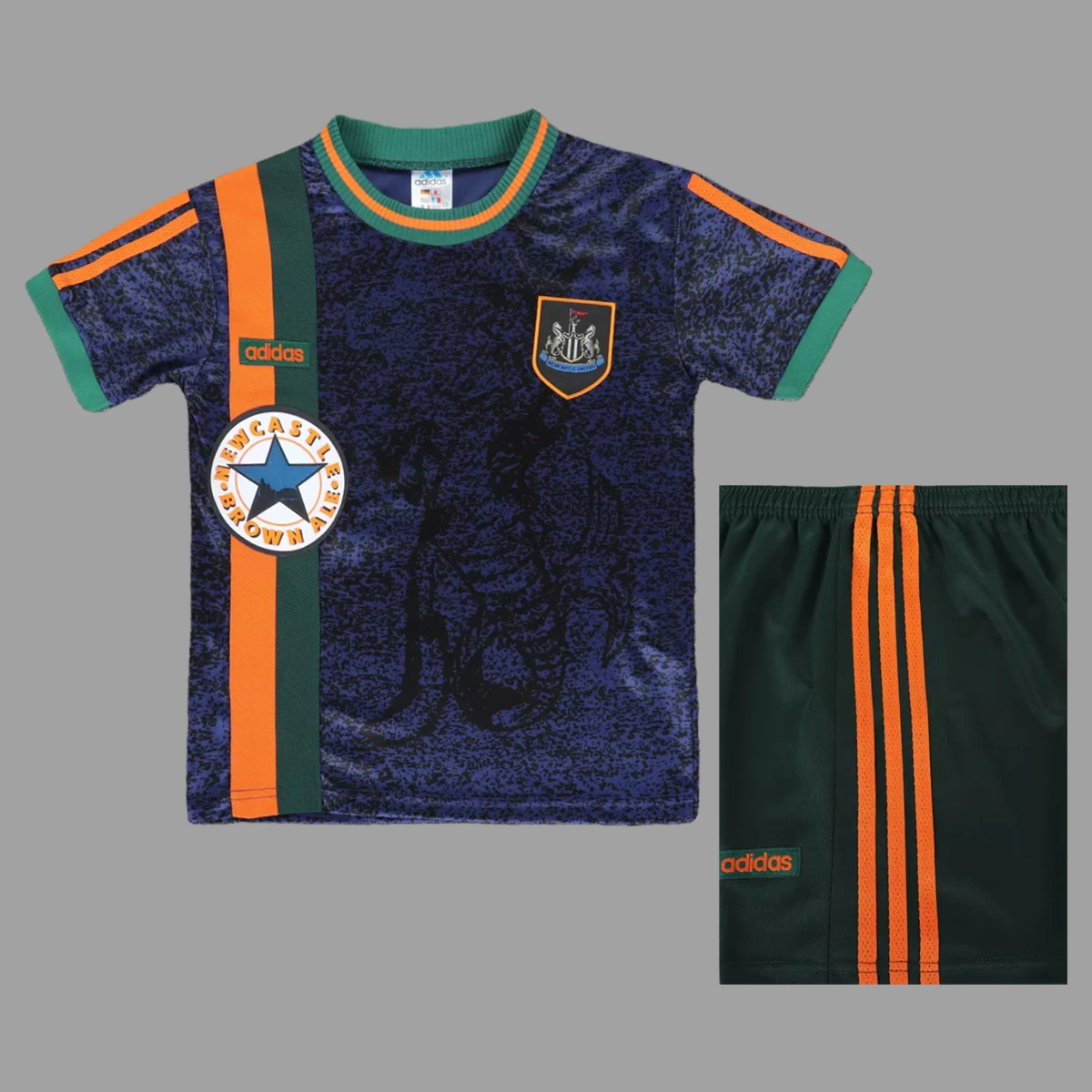 97/98 Newcastle United Away Kids Retro Soccer Jersey Size 16-28