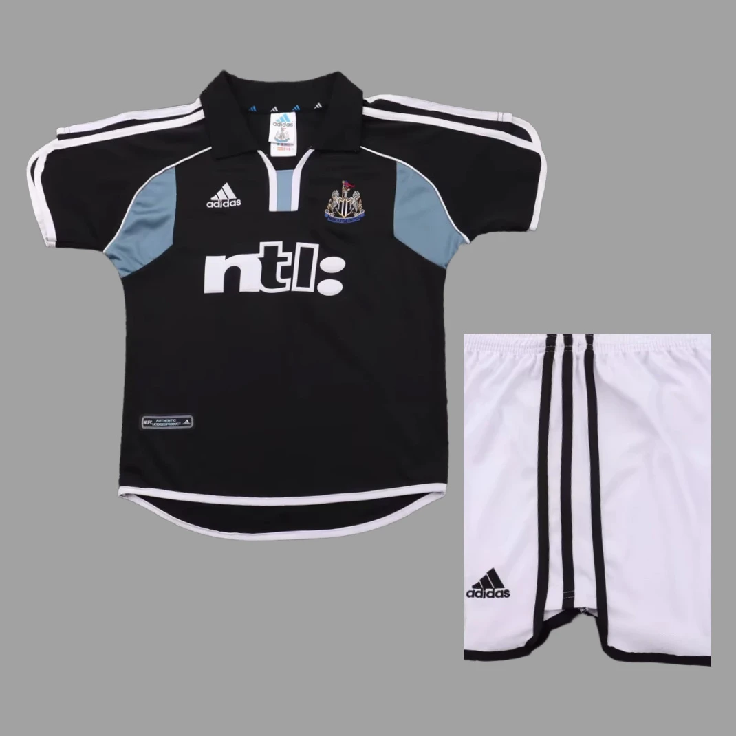 00/01 Newcastle United Away Kids Retro Soccer Jersey Size 16-28