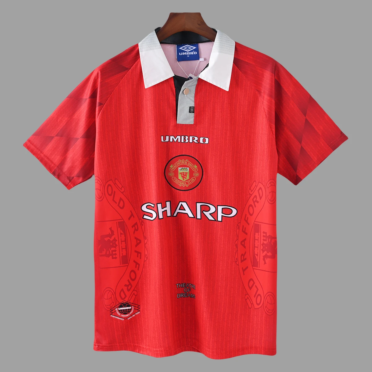 96/98 Manchester United Home Retro Soccer Jersey