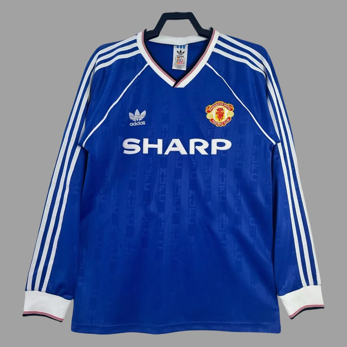 88/90 Manchester United Third Long Sleeve Retro Soccer Jersey