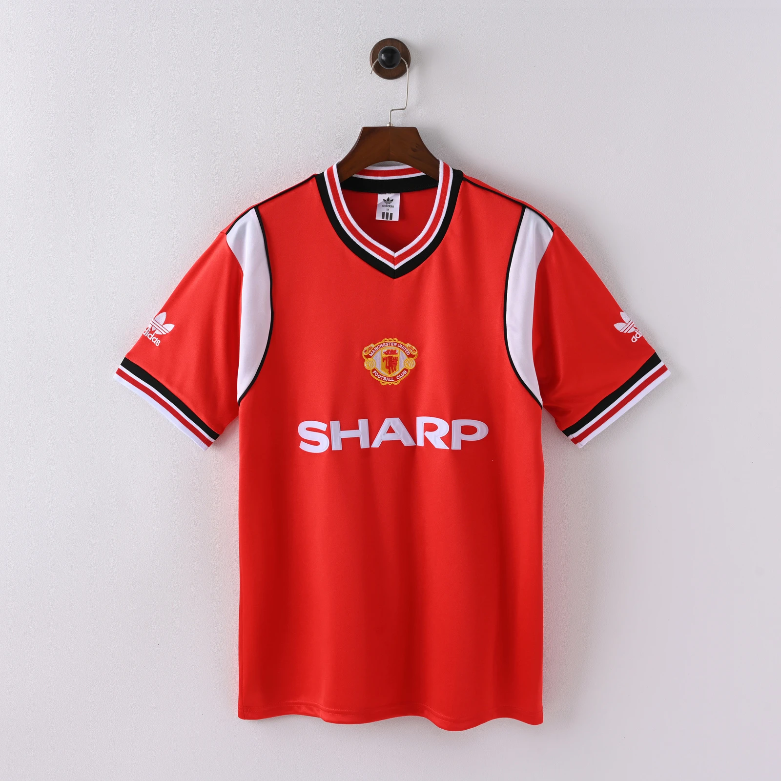 84/86 Manchester United Home Retro Soccer Jersey