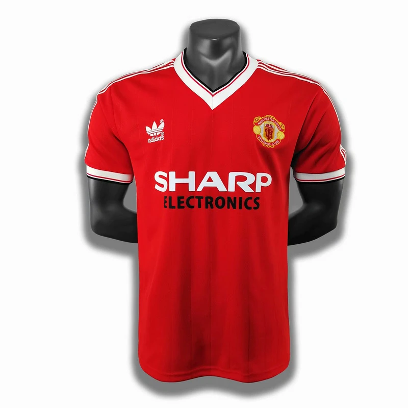 82/83 Manchester United Home Retro Soccer Jersey