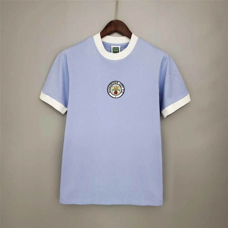 71/74 Manchester City Home Retro Soccer Jersey