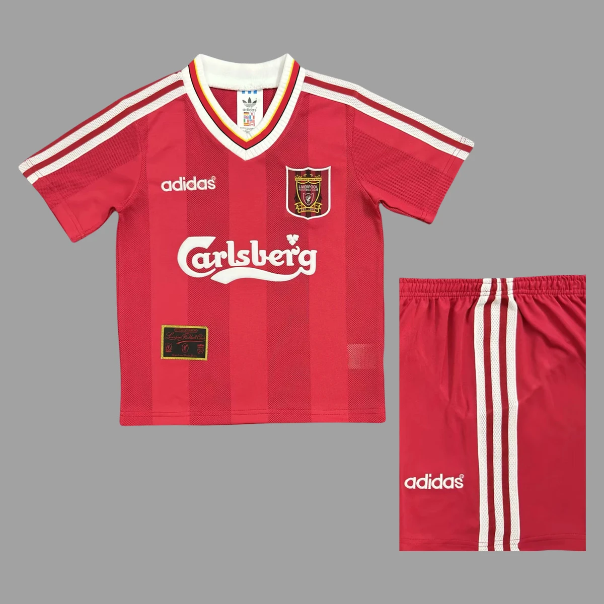 95/96 Liverpool Home Kids Retro Soccer Jersey Size 16-28