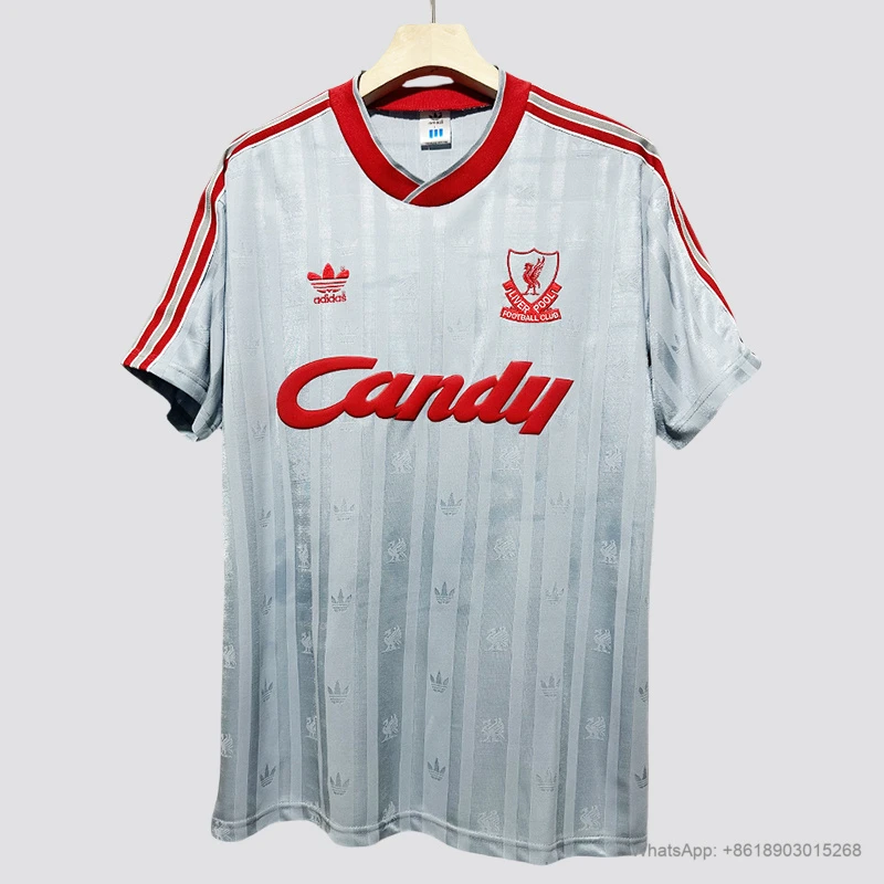 88/89 Liverpool away Retro soccer jersey size S-XL