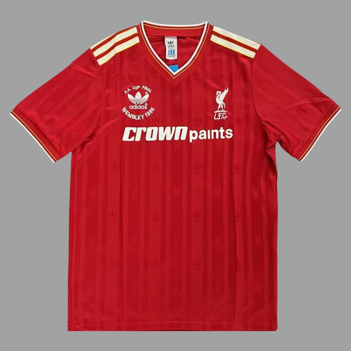 85/86 Liverpool Home Retro Soccer Jersey