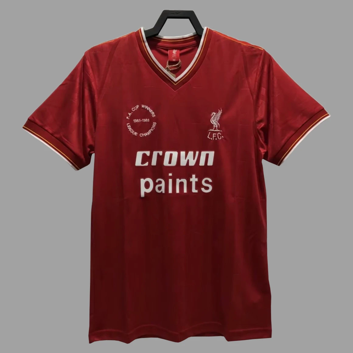 85/86 Liverpool Home FA Cup Winner Retro Soccer Jersey