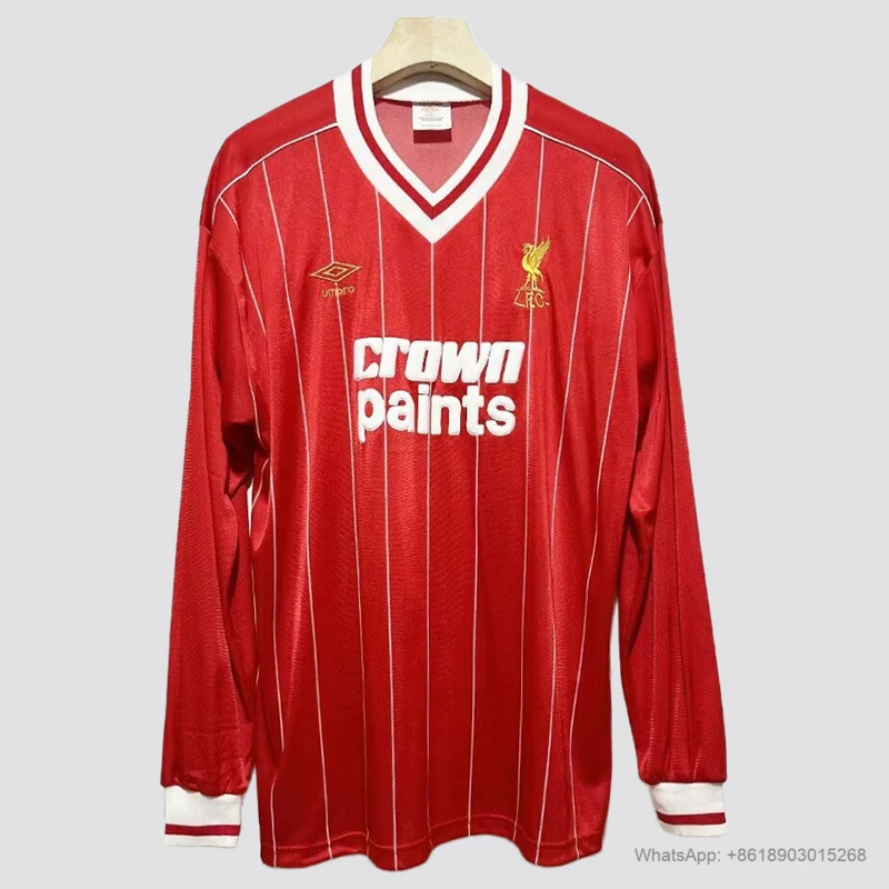 82/83 Liverpool home long sleeve soccer jersey yupoo