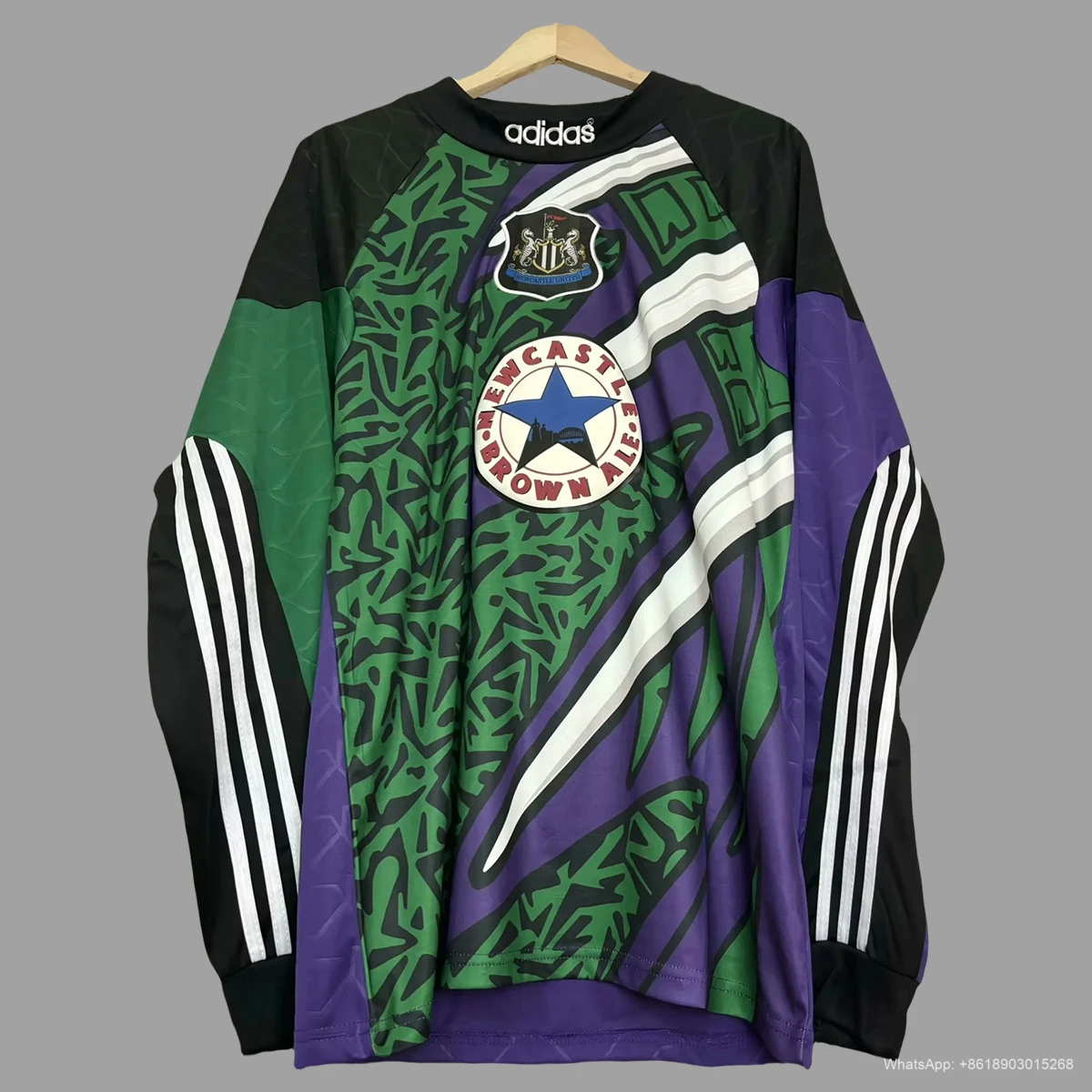 95/96 Newcastle goalkeeper purple retro soccer jersey