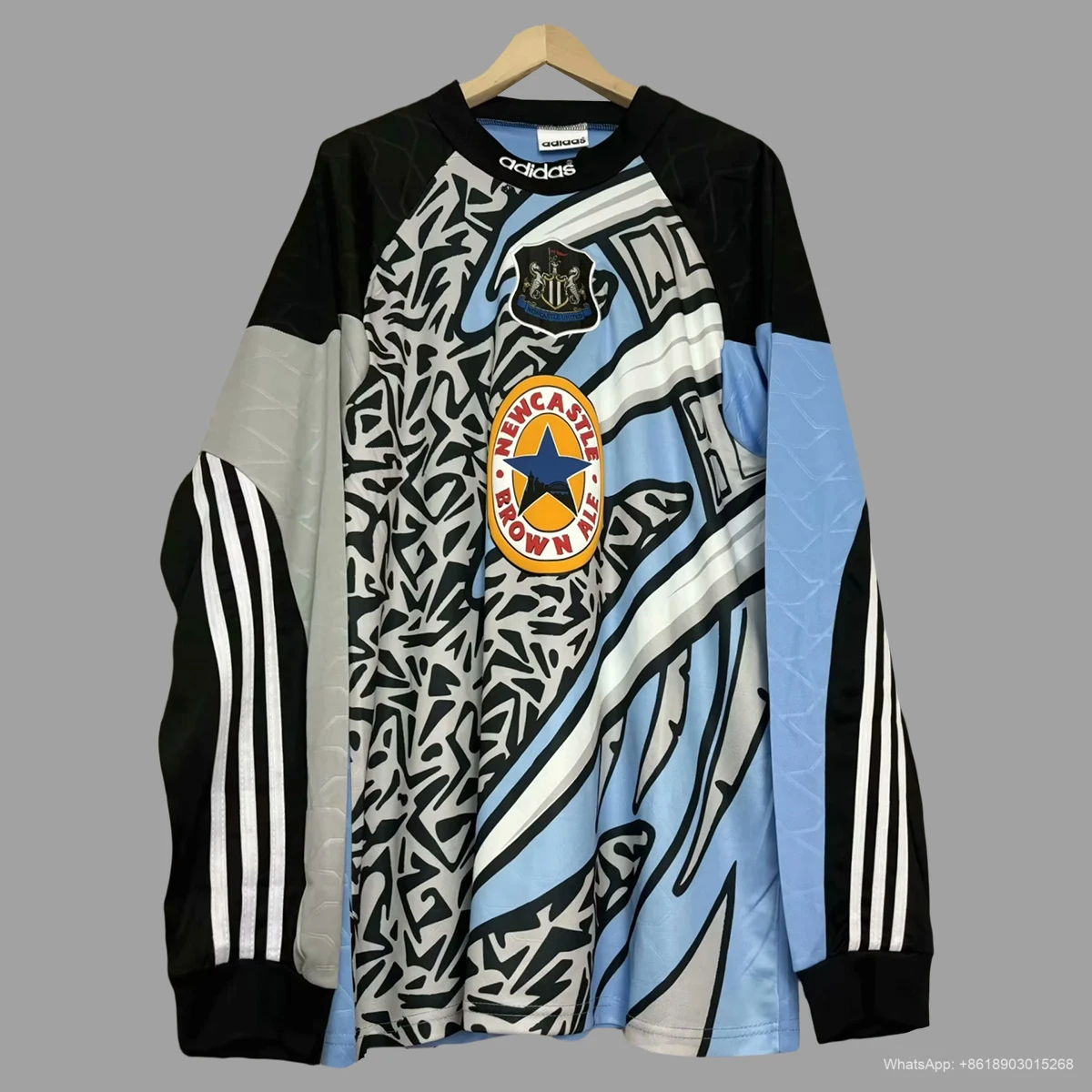 95/96 Newcastle goalkeeper blue retro soccer jersey