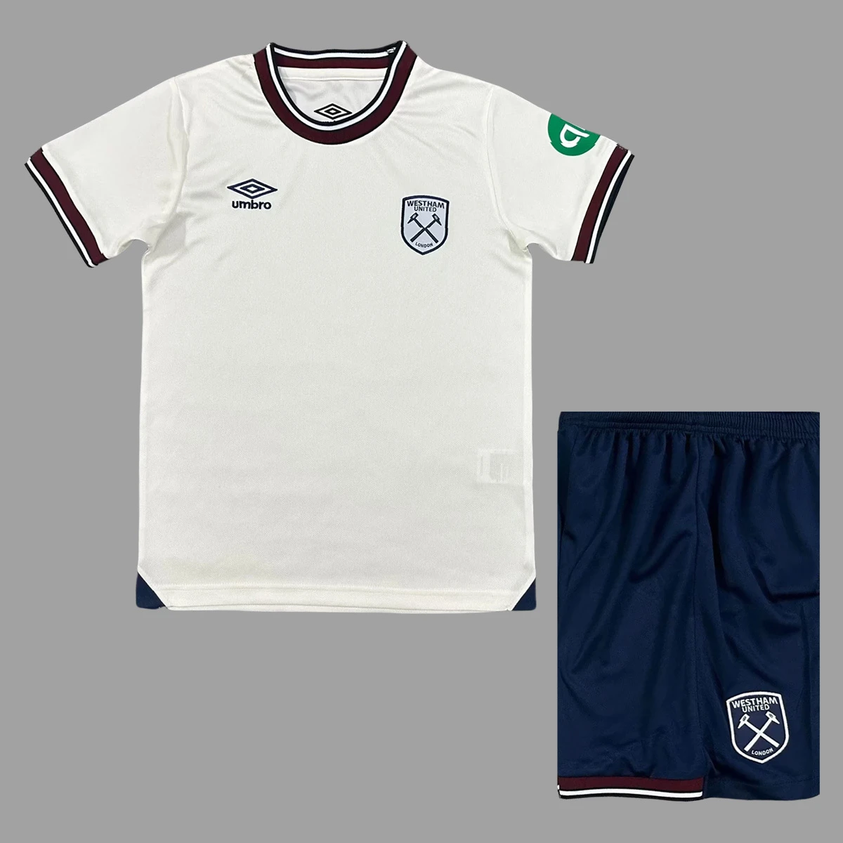 25/26 West Ham United Away Kids Soccer Jersey Size 16-28
