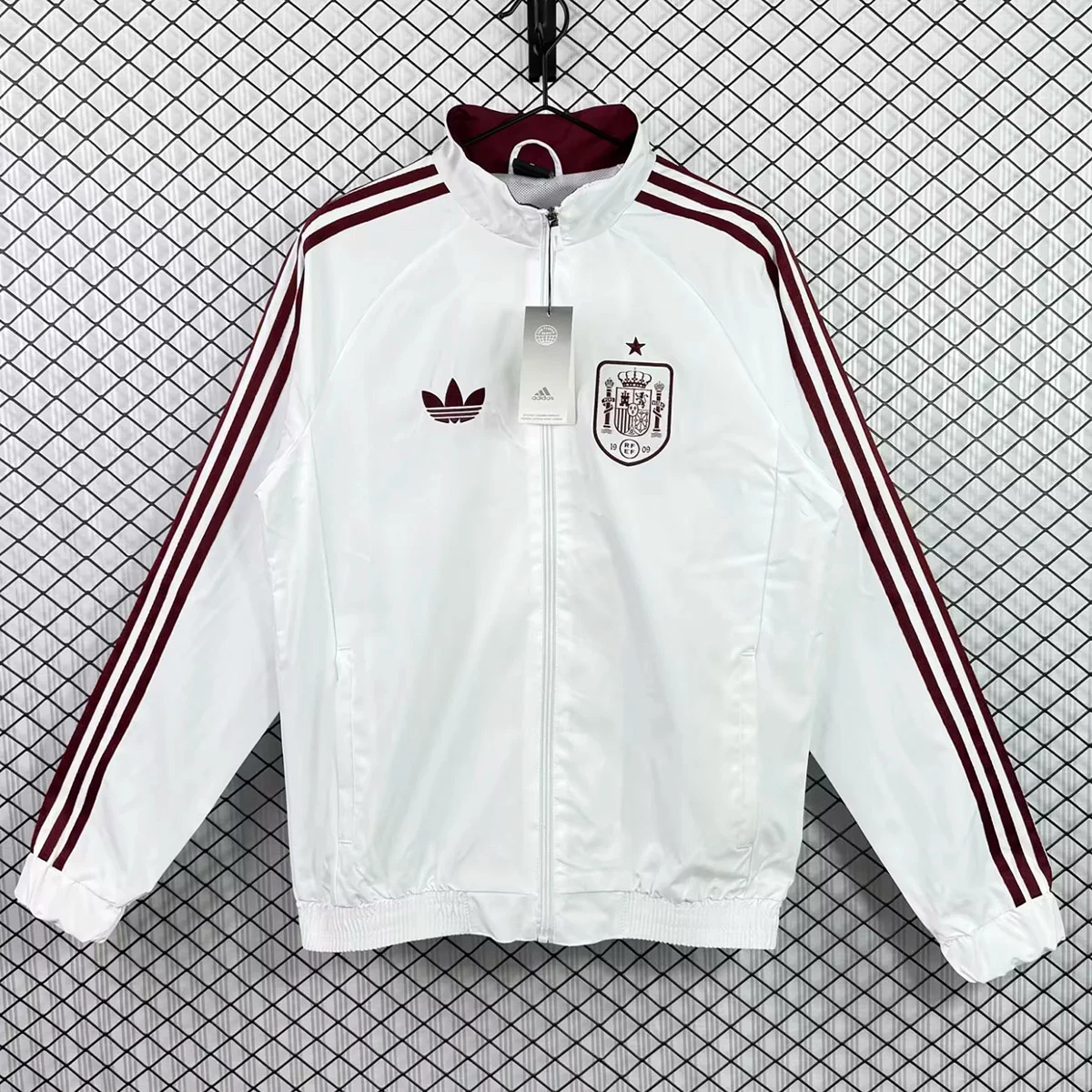 2026 Spain White Windbreaker
