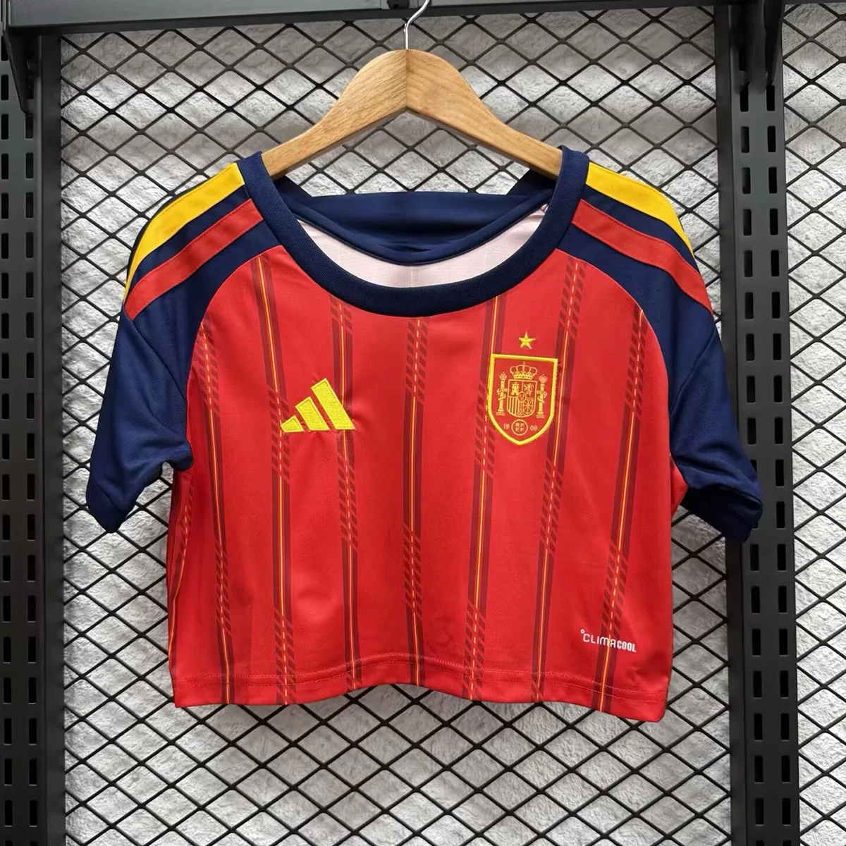 2026 Spain Home Crop Soccer Jersey