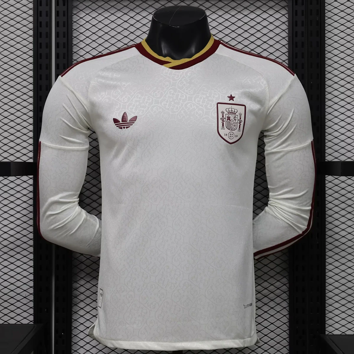 2026 Spain Away Long Sleeve Player Version Soccer Jersey