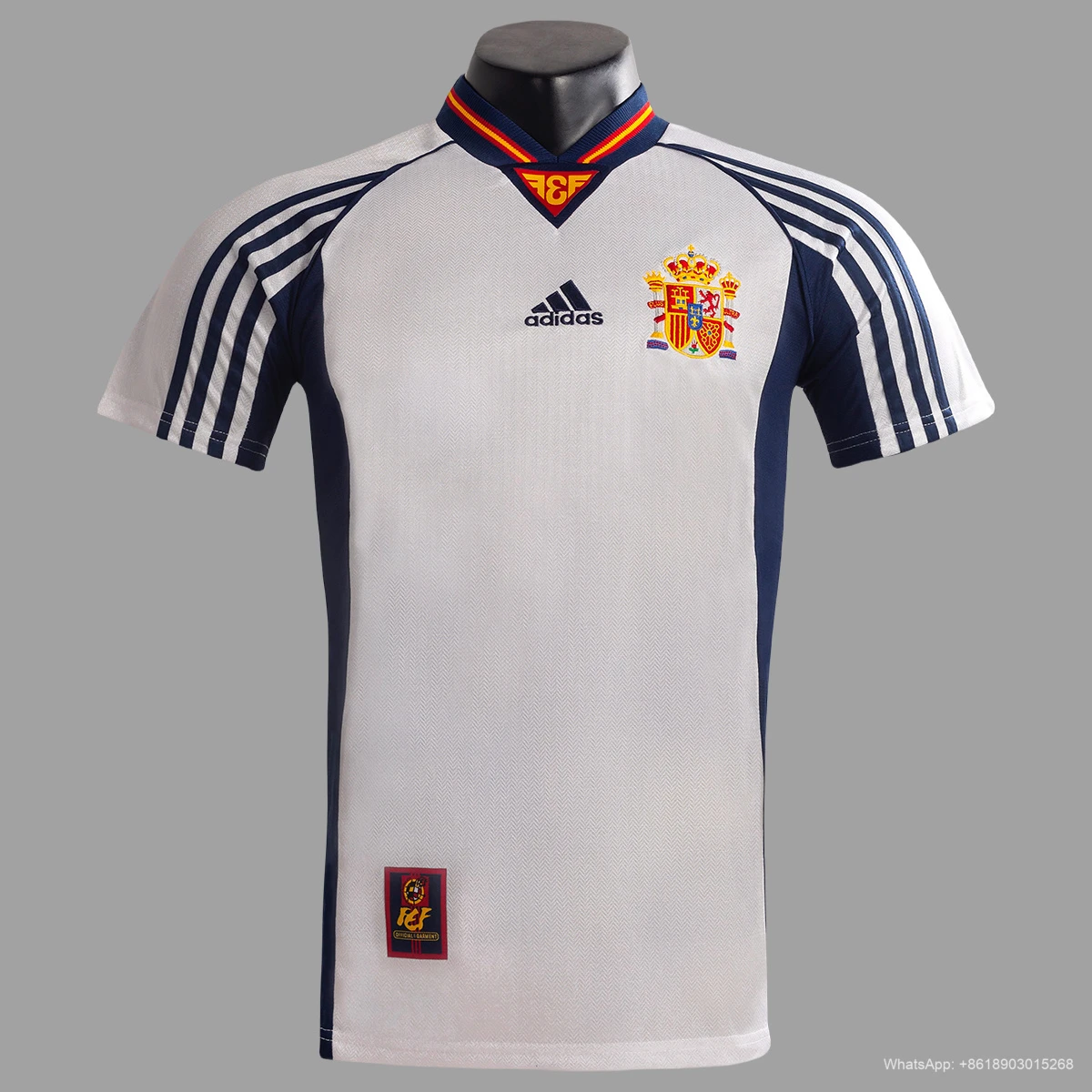 1998 Spain Away Retro Soccer Jersey
