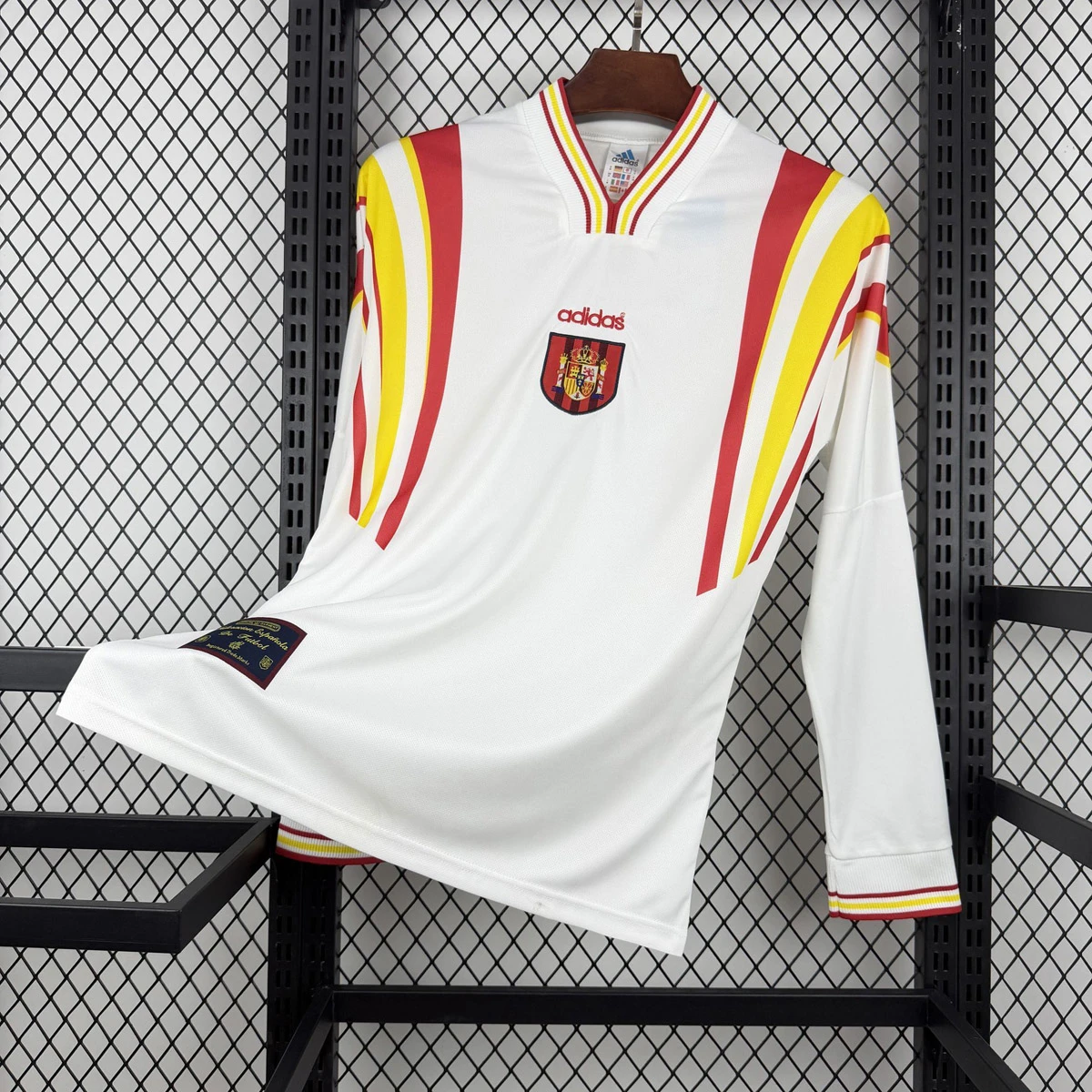 1996 Spain Third Long Sleeve Retro Soccer Jersey
