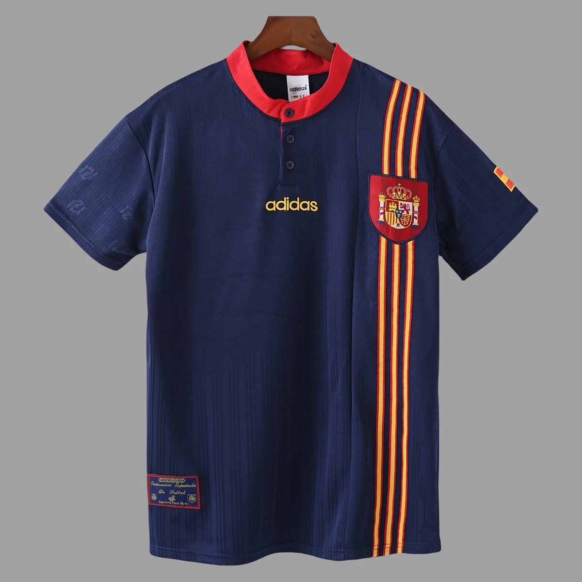 1996 Spain Away Retro Soccer Jersey