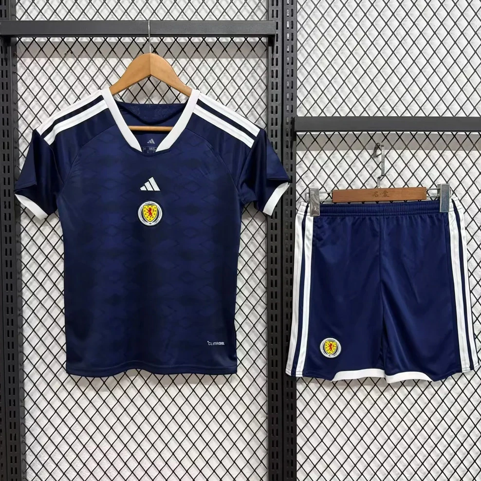 2026 Scotland Home Kids Soccer Jersey Size 16-28