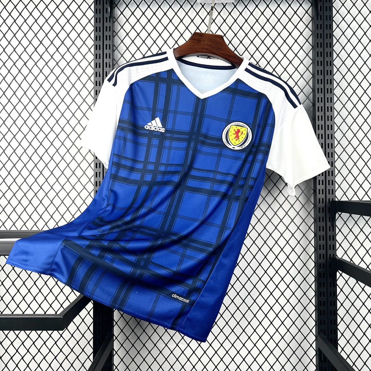 2016 Scotland Home Retro Soccer Jersey