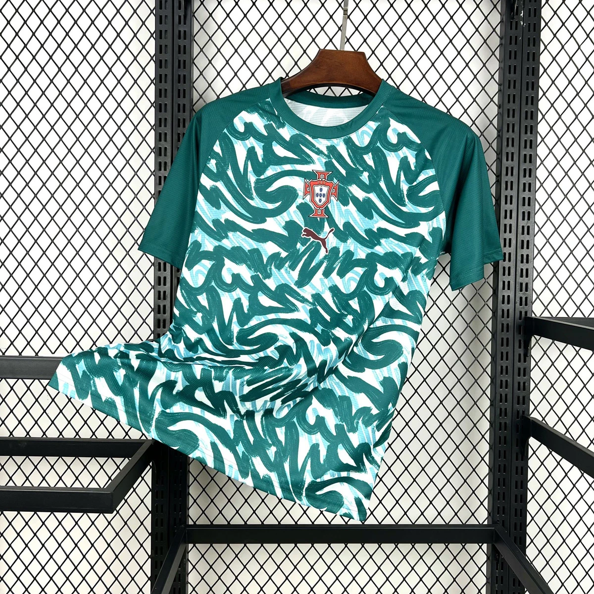 2026 Portugal Pre-Match Green Soccer Jersey